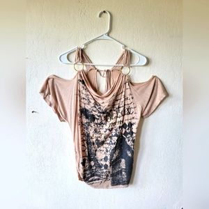 Cold shoulder blouse